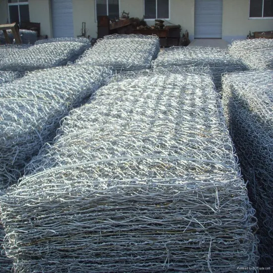 Galvanized Lowes Gabion Wire Mesh Stone Baskets