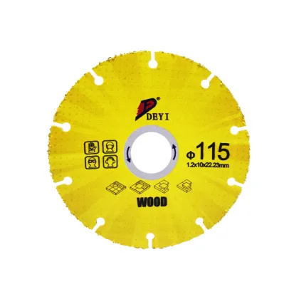 DEYI DEYI 115mm*22.23mm Tungsten Grit Saw Blade for Wood Vacuum Brazed Process