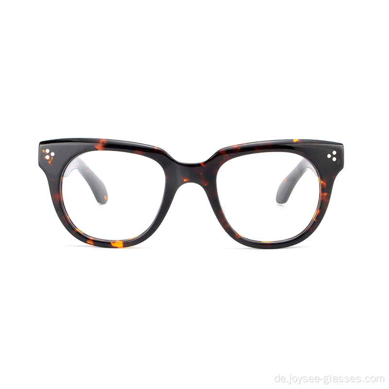 Fabrikpreis Luxus große Objektive Vollking -Acetat -Brille für Unisex