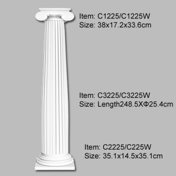 Classic Polyurethane Ionic Column for Modern Homes