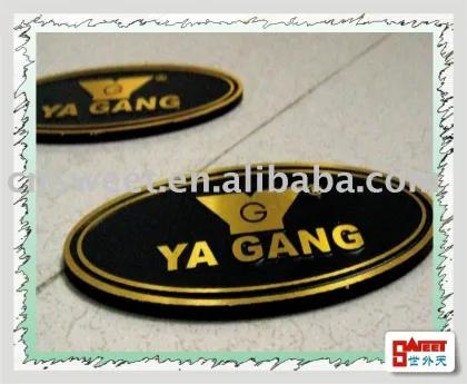 Golden Label with Self-adhesive Sticker
