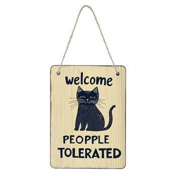 Vintage Pet Door Plaques - Personalized Wooden Signs for Cats and Dogs