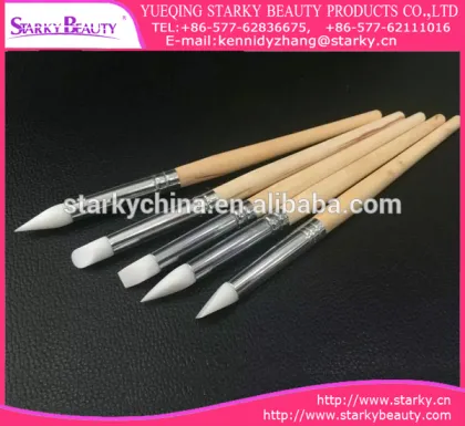 nail dotter nail brush/silicone brush/silicone head nail brush