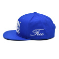 Gorra de béisbol bordada 3D azul real