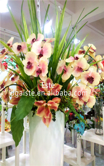 Artificial latex flowers orchids butterfly orchids silk artificial plastic orchids for decoration