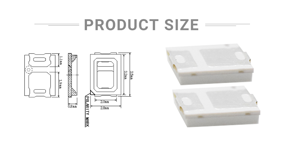 2835IRC120L42I1A 3W 1200nm Infrared LED High Power LED 2835