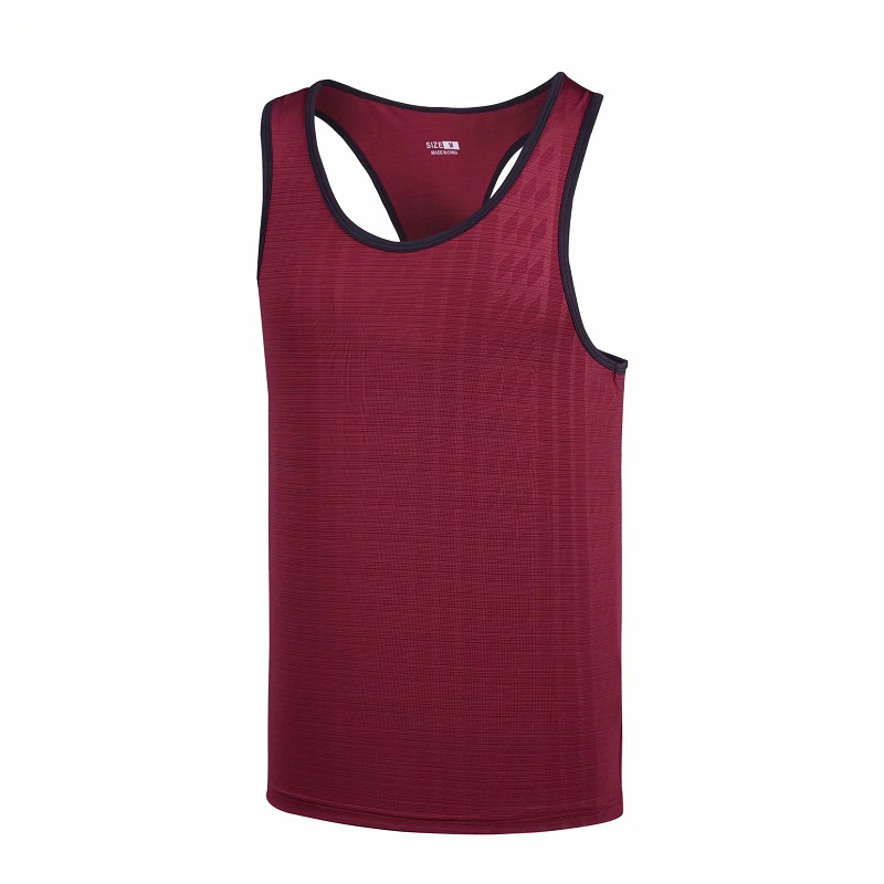 Sports Workout Fitness Ribbed Gym Tank Top Men