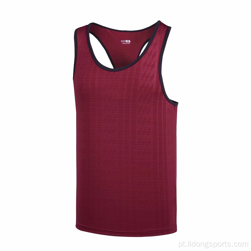 Sports Workout Fitness Ritbed Gym Tank Top Men