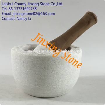 Factory Direct Sale White Marble Mortar and Pestle