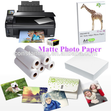 128g/108g matte inkjet photo papers roll or sheet used for digital printing