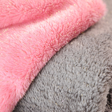 100% Polyester Knit Baby Blanket Sherpa Fleece Fabric