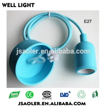 Competitive Price! E26 E27 Socket with 80cm Textile Cable with Silicon Cover
