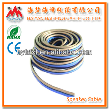 Clear/Blue Transparent Dull Polish Cable Speaker Cable
