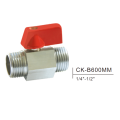 Messing-Mini-Kugelhahn CK-B600mm 1/4 "-1/2"