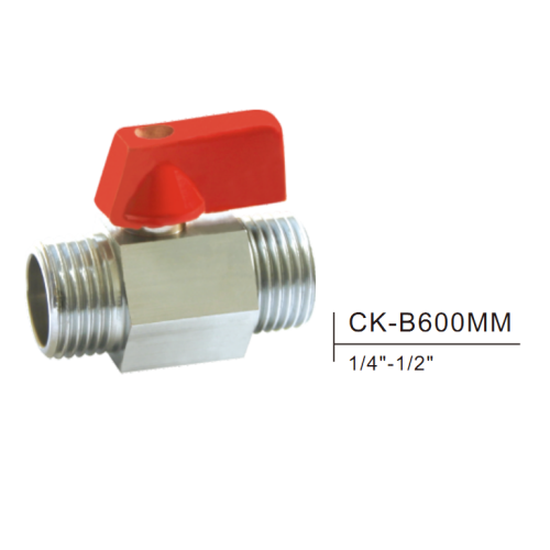 Mini válvula de bola de latón CK-B600mm 1/4 "-1/2"