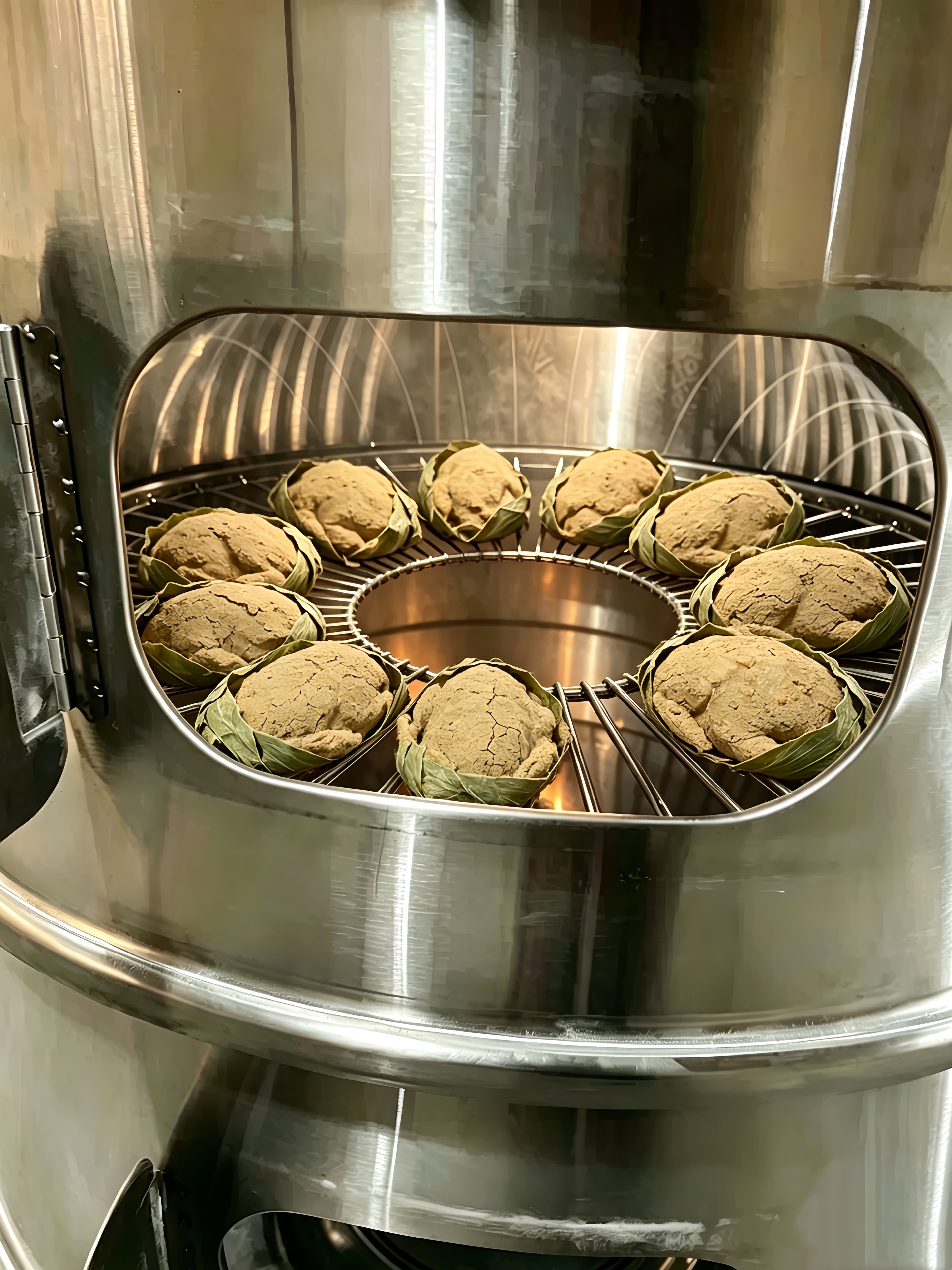 Mud Chicken Baking Scene