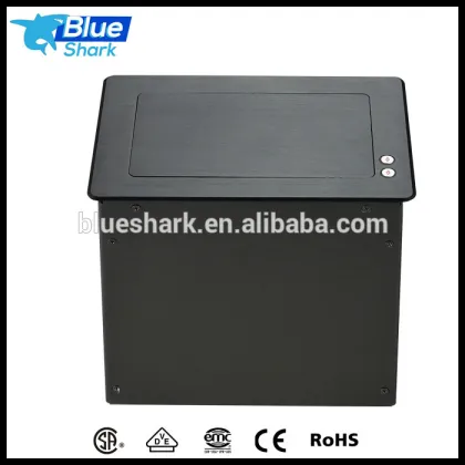 Electric vertical lift desktop power socket for confrence room