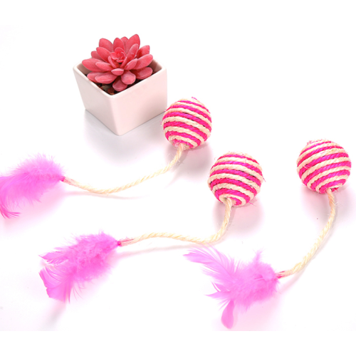 Dog Cat Feather Toys