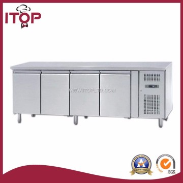 GN 1/1, 4 door worktable freezer