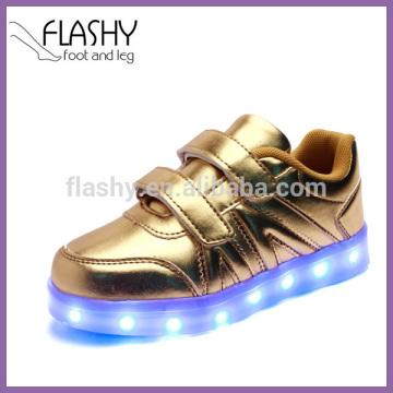 Wholesale high quality kids running shoes with led light