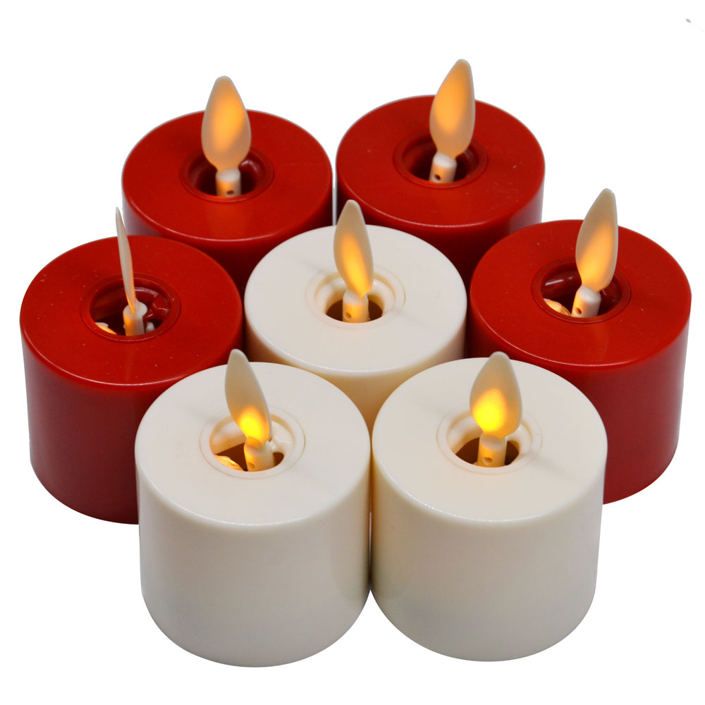 Velas leves de chá LED sem chamas para o jantar