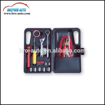 Roadside 15pcs multifunctional custom car first aid kit booster cable wrench