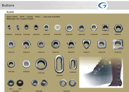 Leather &amp; garment eyelets