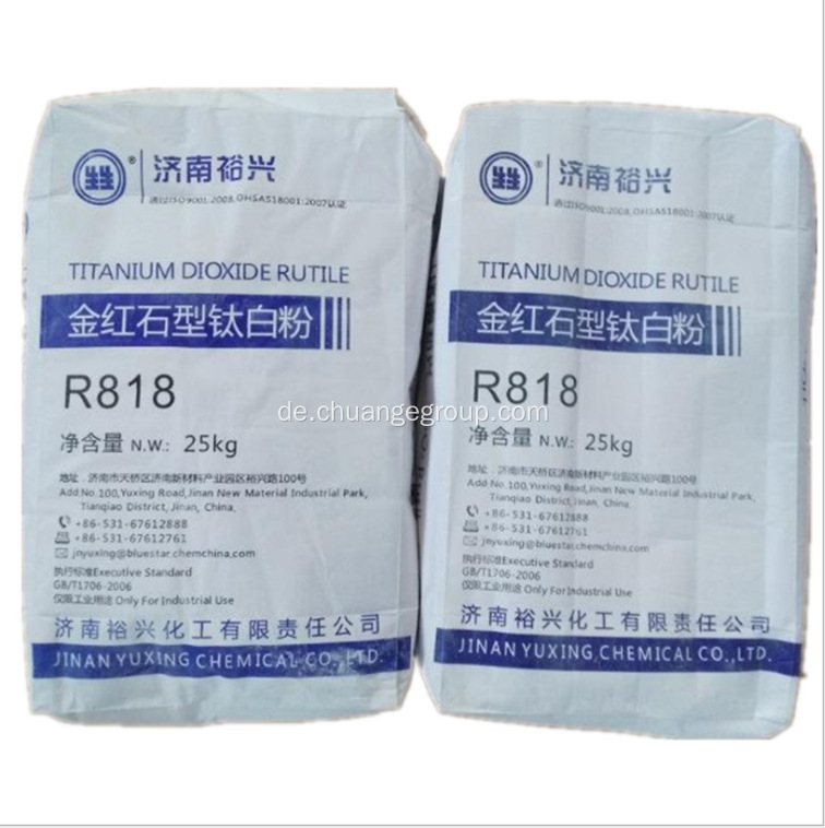 Rutile Titanium Dioxid Yuxing Marke R818 R838