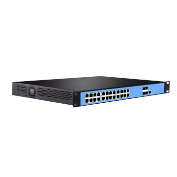 40G Optical 24G Electric PoE Steel Alloy L3 Managed 10G Core Commercial Switch