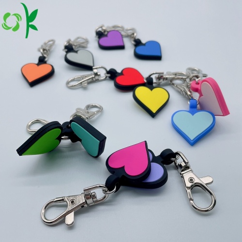 Pet Tag Anti-lost drawstring heart รูปร่าง