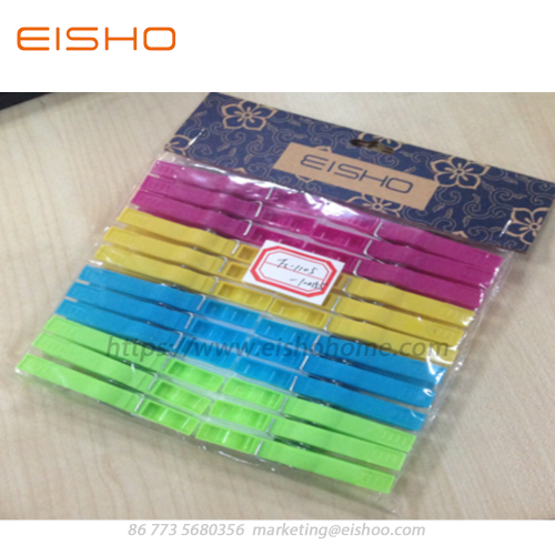 Mini pinces à linge colorées en plastique EISHO FC-1105-1