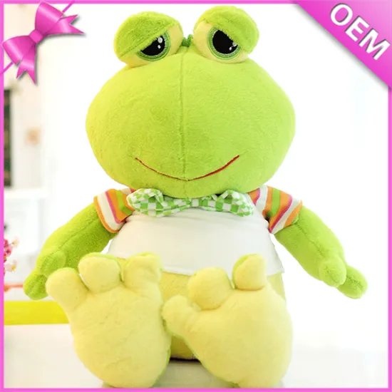 Big eye green big frog plush toy,plush frog toy,frog plush toy
