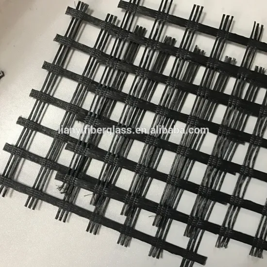 Bitumen Asphalt Polyester Biaxial Geogrid For Retaining Wall
