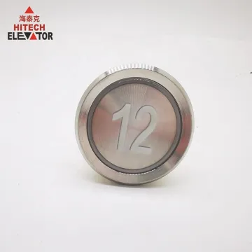 Elevator Call Button Round Stainless Steel with Braille