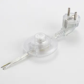 High-Temperature-Resistant Transparent Molded Plug Lamp Cord