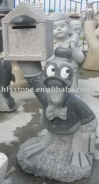 Granite Mailbox Carving