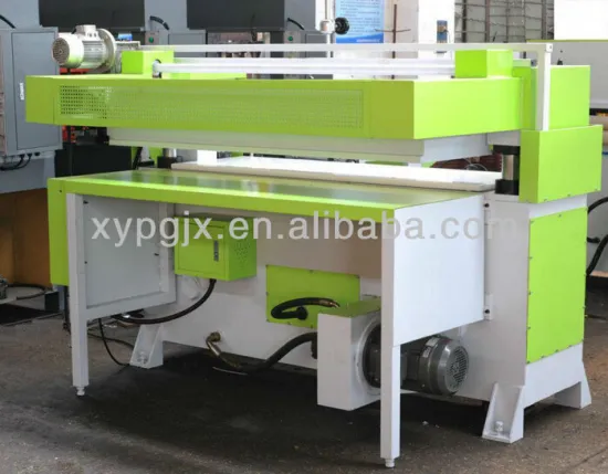 CNC four column hydraulic plane leather stripping machine/leather belt cutting press/leather skiving machine