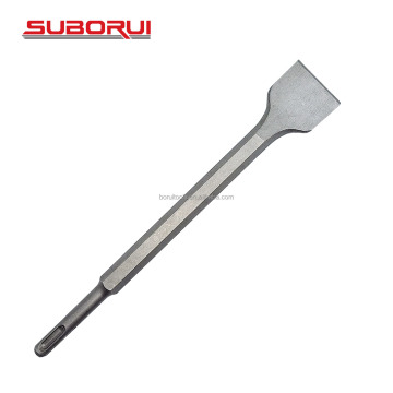 SUBORUI SDS Plus Shank Cranked Flat Chisel for Concrete Tile Masonry