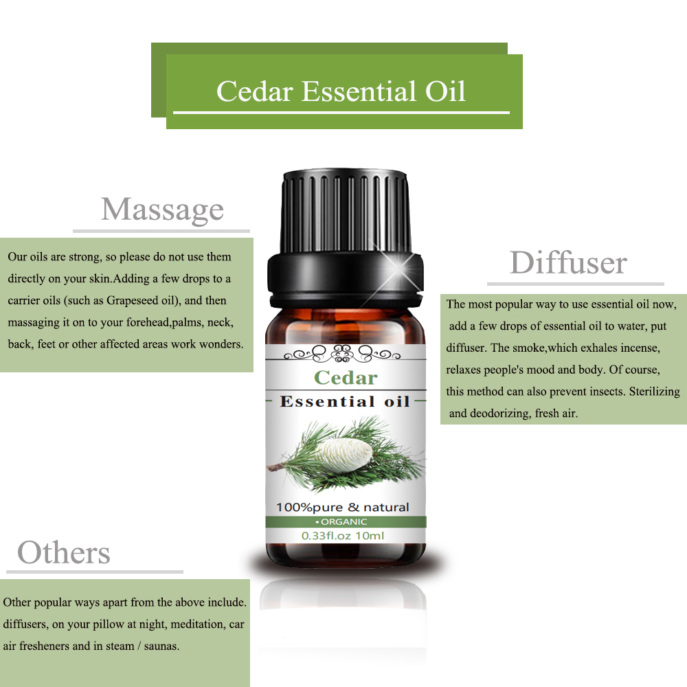 High Quality Pure and Natural Cedar Essential Oil