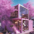Modernes Container Kaffeehaus
