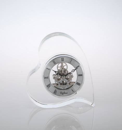 Love Theme and Wedding Decoration & Gift Use crystal heart clock