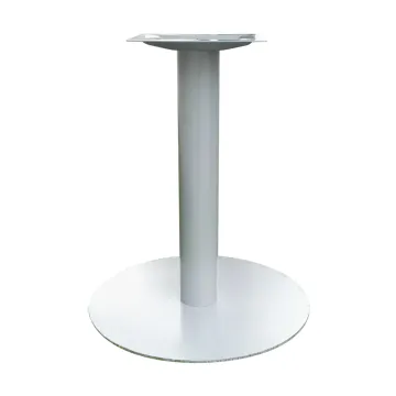 Cast Iron Table Base With Adjustable Foot Cap Steel Tube Plate