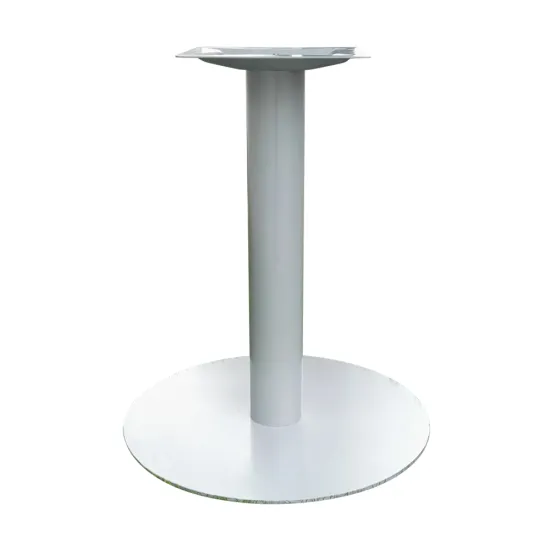 Cast Iron Table Base With Adjustable Foot Cap Steel Tube Plate