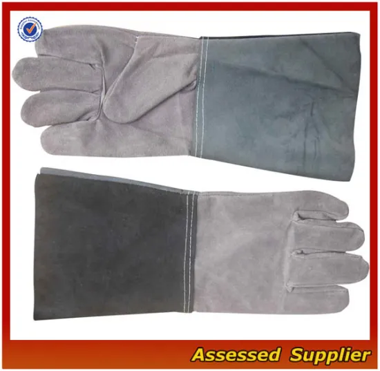 AXWG-09 safety gloves for welder/safety leather gloves for welders/CE leather safety gloves