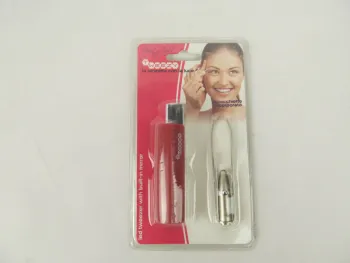 Tweezers with LED light and mirror holder