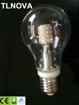 High lumen A19 360 degree 5W 85-265 VAC LED bulb light CE ROHSTUV approved made in China