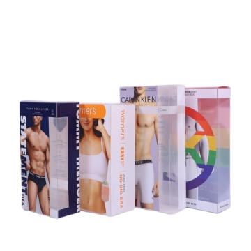 Bra and Yoga Clothes Retail Packaging: Custom PET Box and PVC Acetate Cube Display Containers