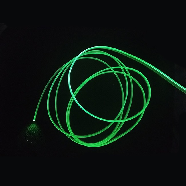 5.0mm Side Glow Fiber Optic On Roll