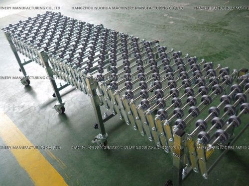 extendable steel skate wheel gravity conveyor