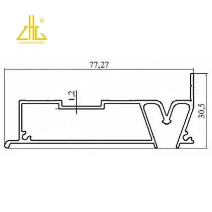 Modern Decorative Aluminum Ceiling Profiles and Stretch Ceiling Frame Systems